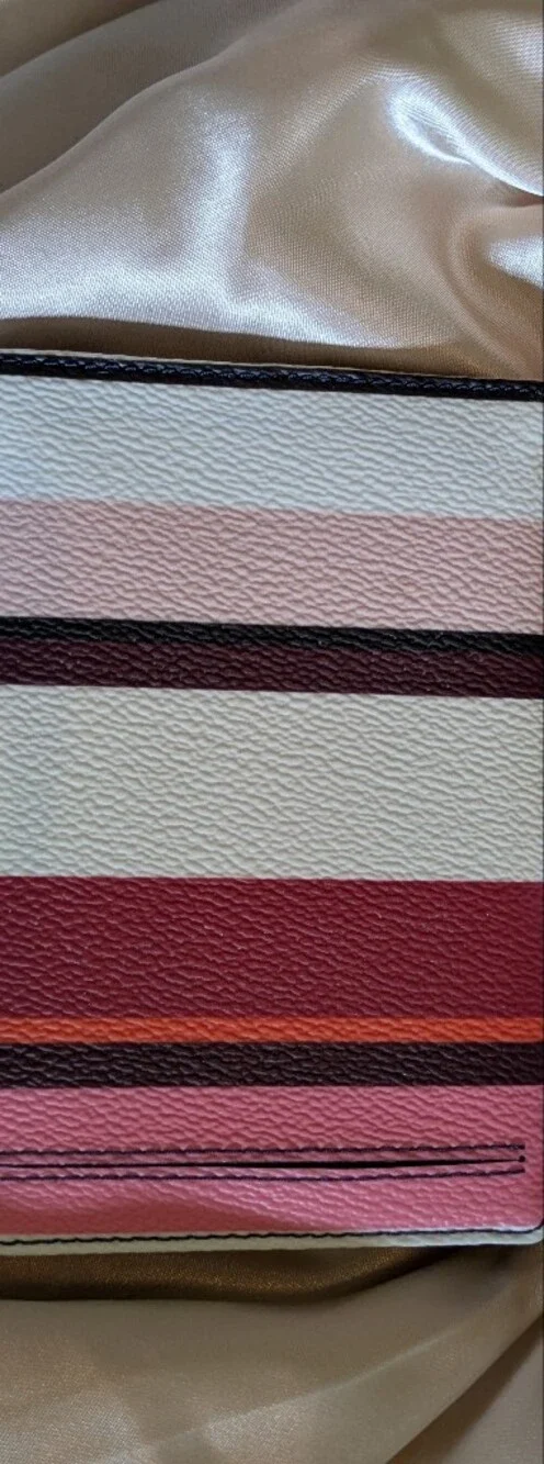 Kate Spade Striped Passport Cover in Cream, Pink, Red